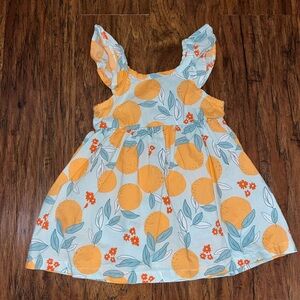 Carters Orange and Blue Dress